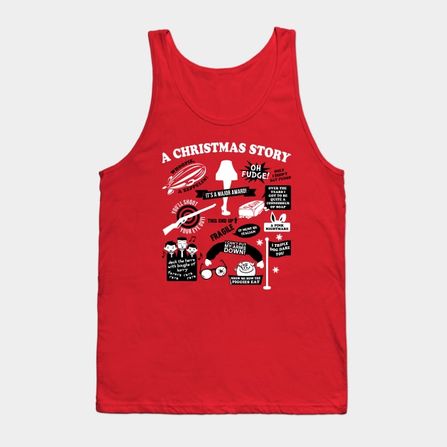 Christmas Story Quotes Tank Top by klance